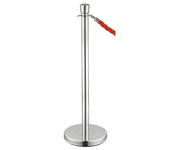 Metal Railing Stand with Belt for Hotel Lobby