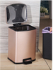 Square Shape Stainless Steel Step on Trash Can (KL-013)