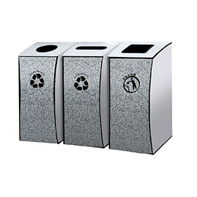 Airport waste can with stainless steel HW-173