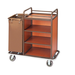 Hotel Guest Room Cleaning Linen Trolley Laundry Cart (FW-57)