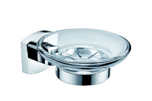 Stainless Steel Bathroom Glass Single Soap Holder (JP-759)