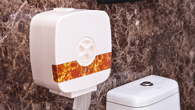 Plastic Jumbo Toilet Paper Dispenser with decorative style KW-438