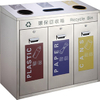 Shopping mall waste can with stainless steel (HW-302) 