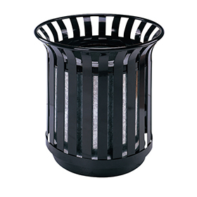 Flower pot Outdoor waste can with iron coated and galvanized sheet inner bin HW-98