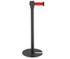 Black painting Crowd Control Retractable Belt Barriers for airport(LG-23B)