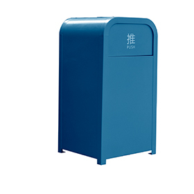 Waste Bin for Outdoor Use with Metal Material 