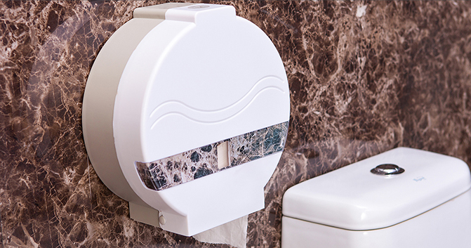 Decorative Plastic Jumbo Toilet Paper Dispenser used in Cinema KW-519