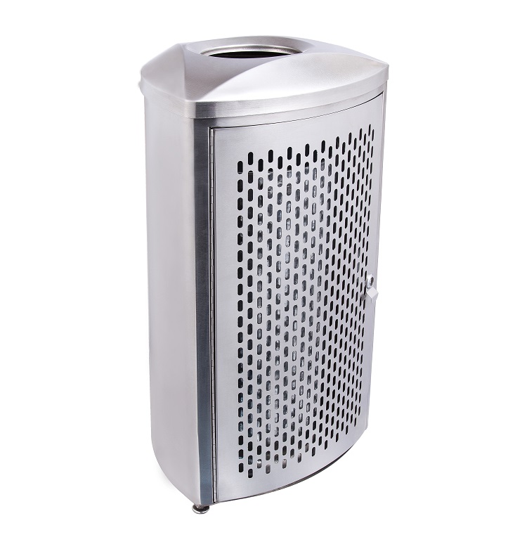 Stainlss Steel Waste Bin for Shopping Mall 