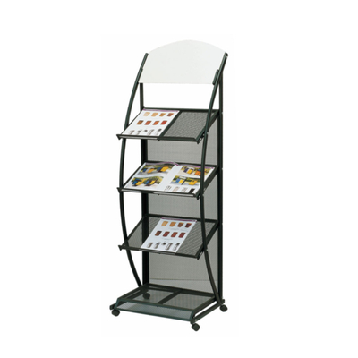 Black Color Information Rack for Lobby with Iron (CJ-40)