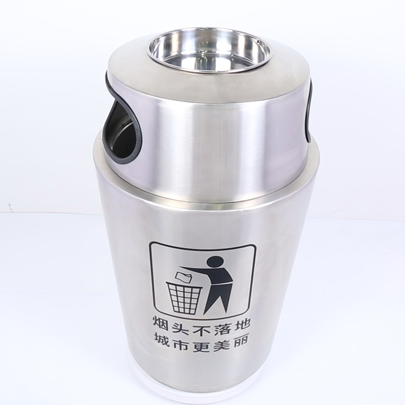 Hot Selling Stainless Steel Dustbin with Flip Tyle (YH-301A)