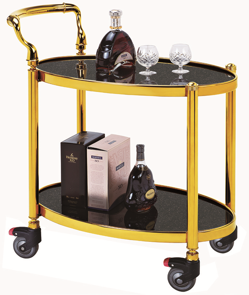 5-Star Hotel Liquor Trolley of Modern Four Wheels (FW-131)