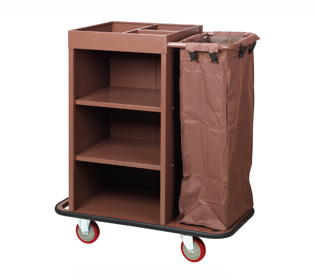 One Clothbag with Iron Coated Guestroom Service Trolley (FW-03)