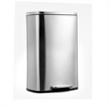 Stainless Steel Dustbin with Manual Foot Lever - Rectangular, 50L