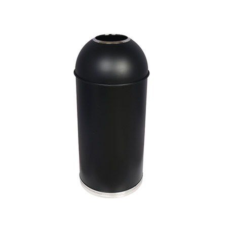 Rounded Metal Trash Can with Open Top YH-158E